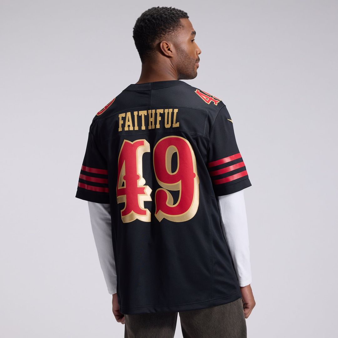 The Faithful San Francisco 49ers Rivalries Collection Stitched Limited Jersey - Black