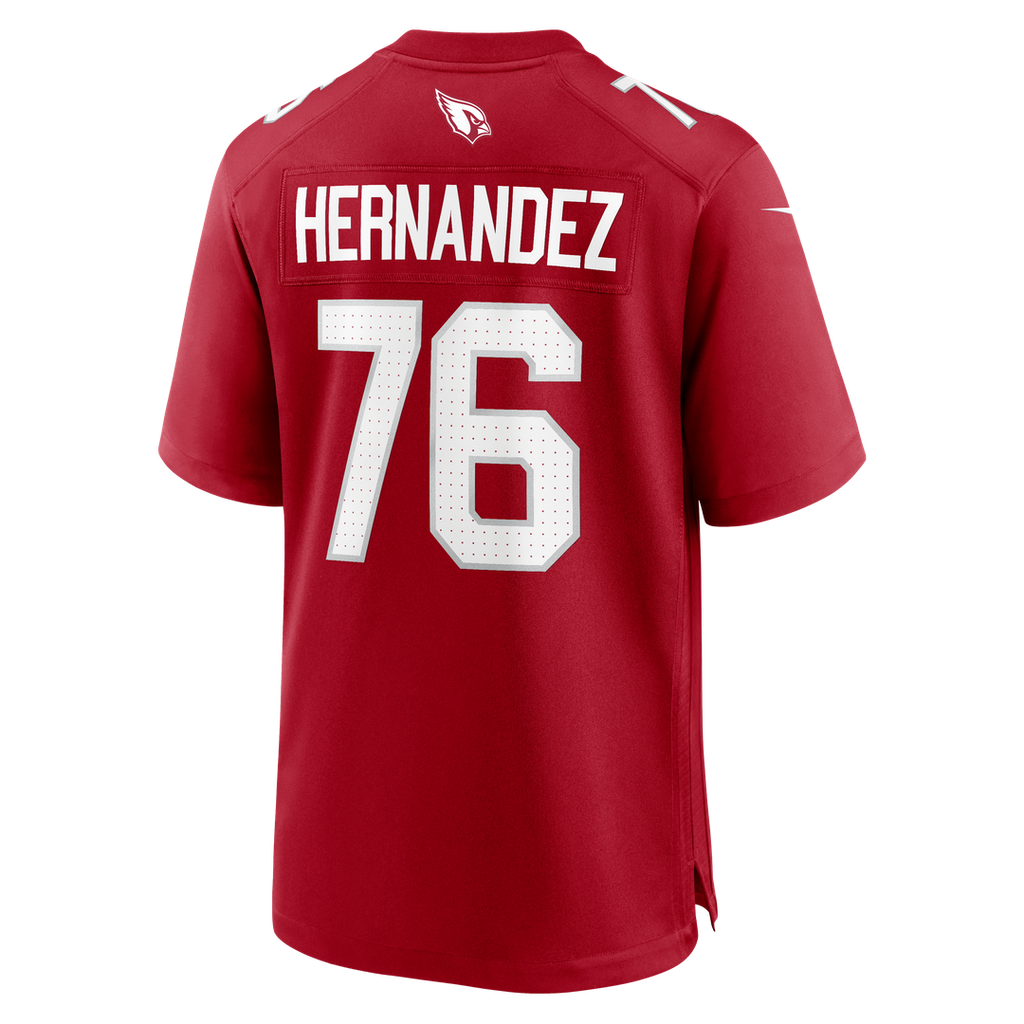 Will Hernandez Arizona Cardinals Game Jersey - Cardinal