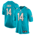 Quinn Ewers Miami Dolphins Game Jersey - Aqua