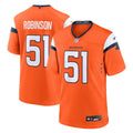 Que Robinson Denver Broncos Game Jersey - Orange
