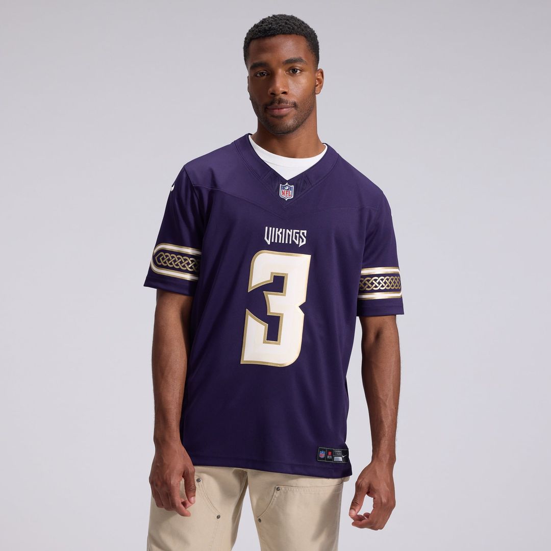 Jordan Addison Minnesota Vikings 2026 Rivalries Collection Stitched Limited Jersey - Purple