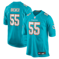 Aaron Brewer Miami Dolphins Game Jersey - Aqua
