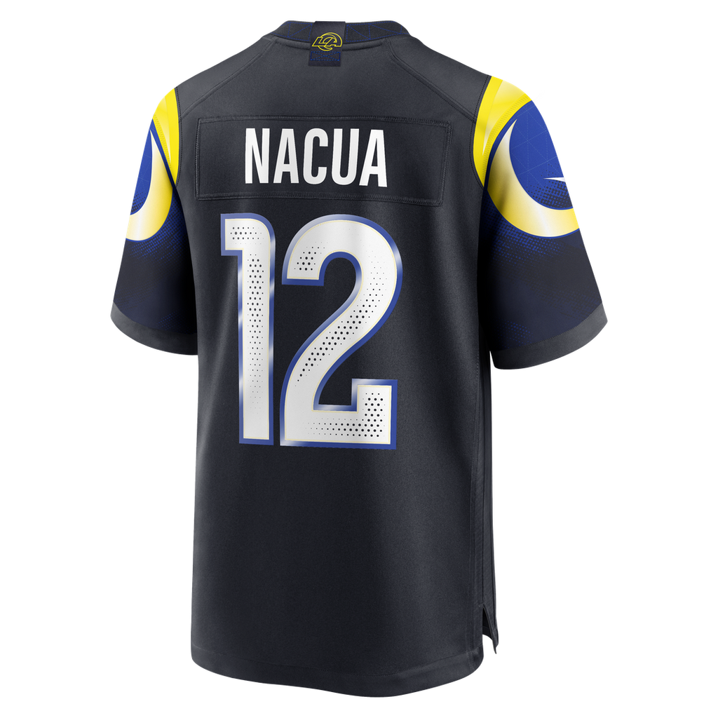 Puka Nacua Los Angeles Rams Rivalries Collection Game Jersey - Dark Blue