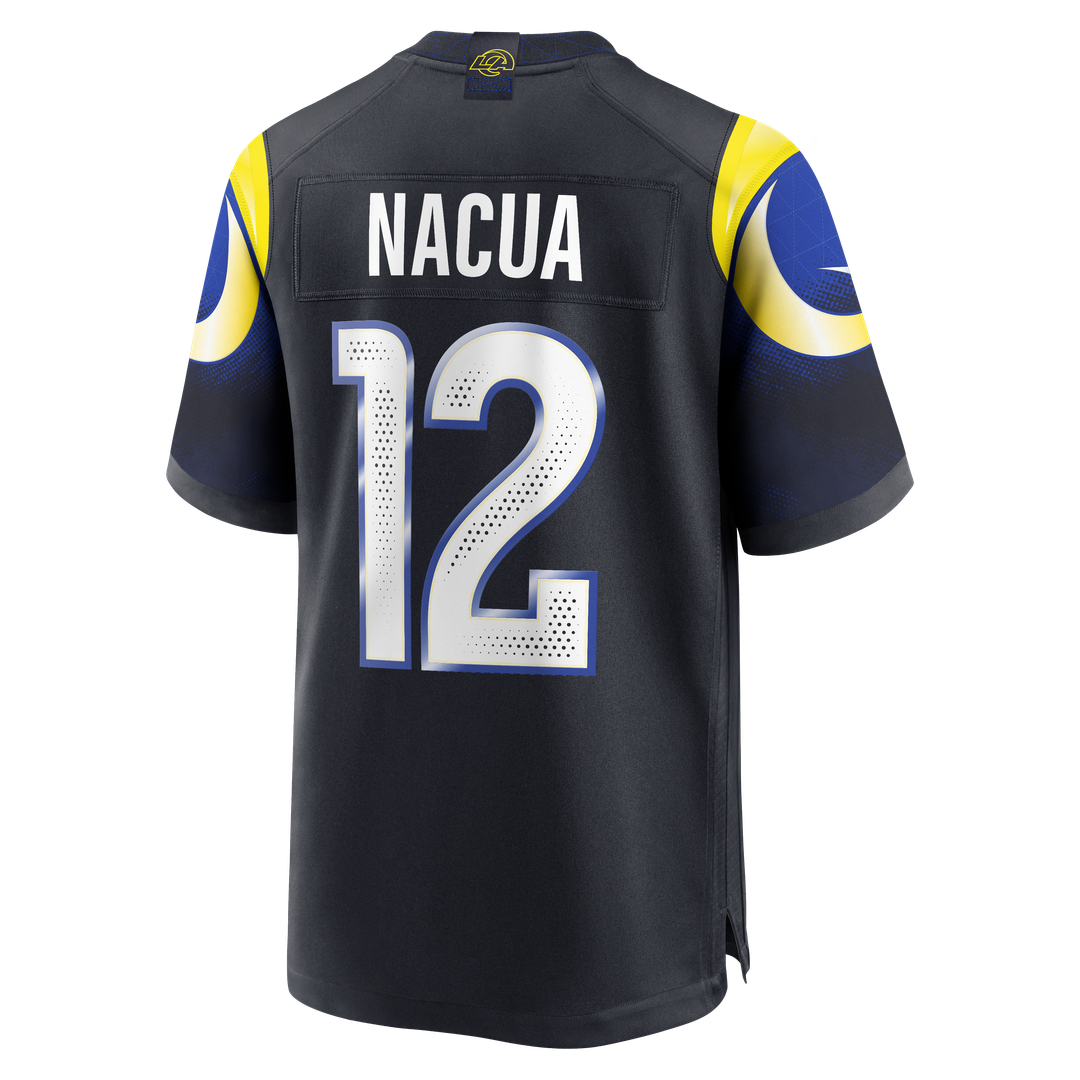 Puka Nacua Los Angeles Rams Rivalries Collection Game Jersey - Dark Blue