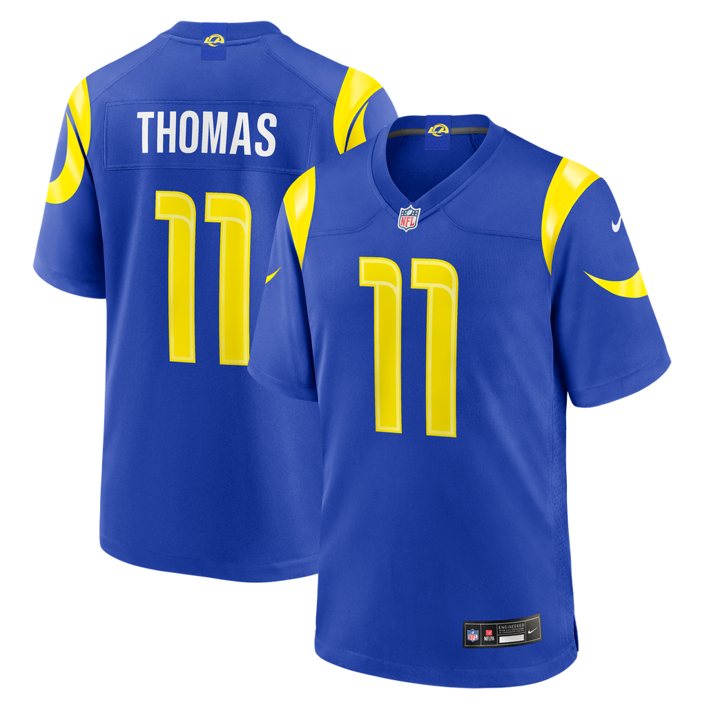 Keir Thomas Los Angeles Rams Game Jersey - Royal Blue