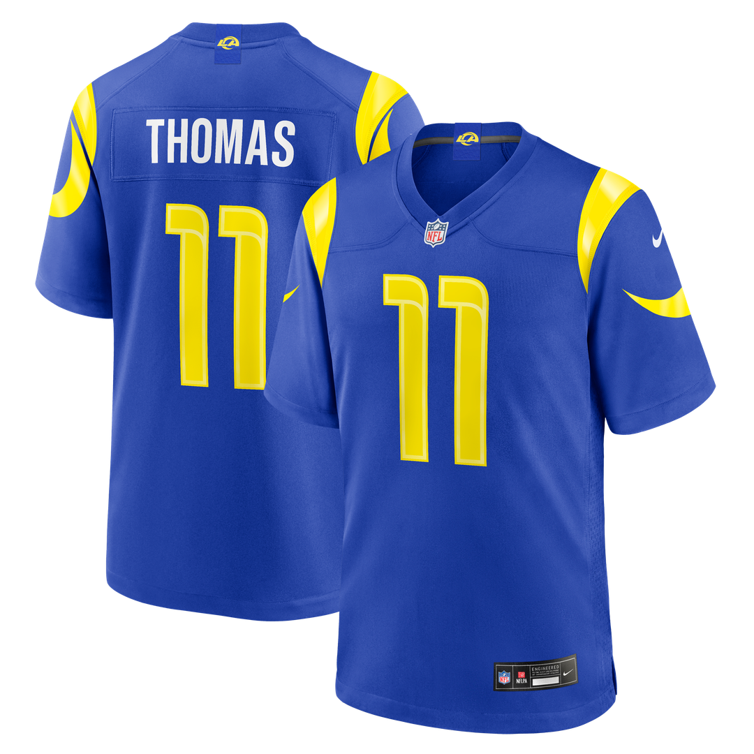 Keir Thomas Los Angeles Rams Game Jersey - Royal Blue