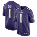 Number 1 Dad Baltimore Ravens Game Jersey - Purple
