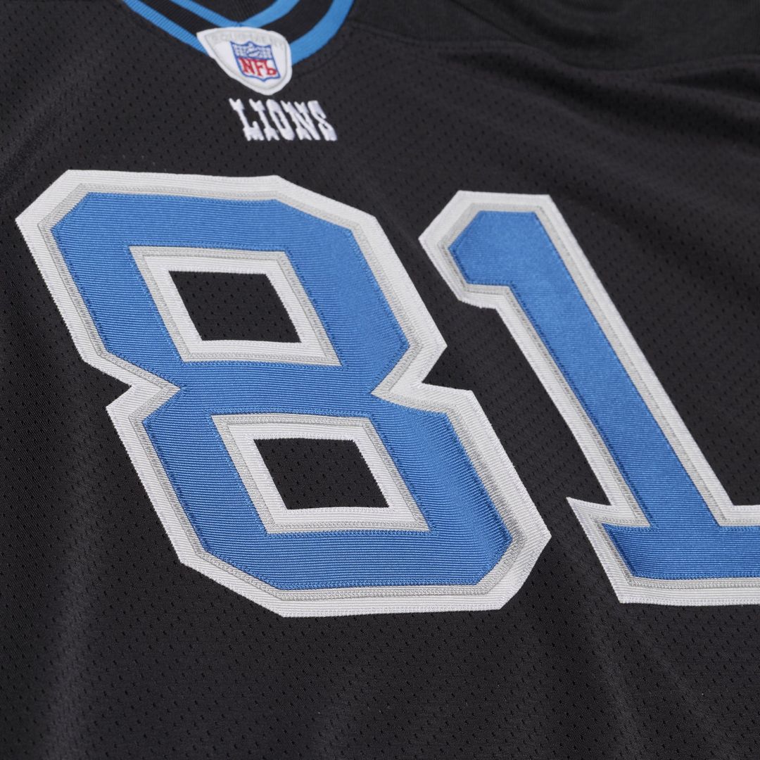 Calvin Johnson Detroit Lions 2007 Authentic Throwback Jersey - Black