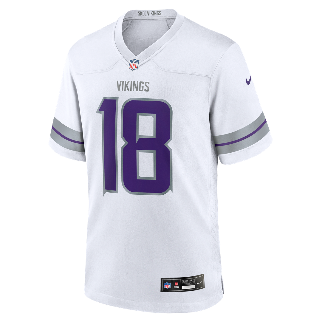 Justin Jefferson Minnesota Vikings Classic Game Jersey - Purple