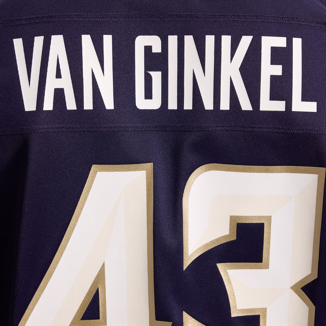 Andrew Van Ginkel Minnesota Vikings 2026 Rivalries Collection Game Jersey - Purple