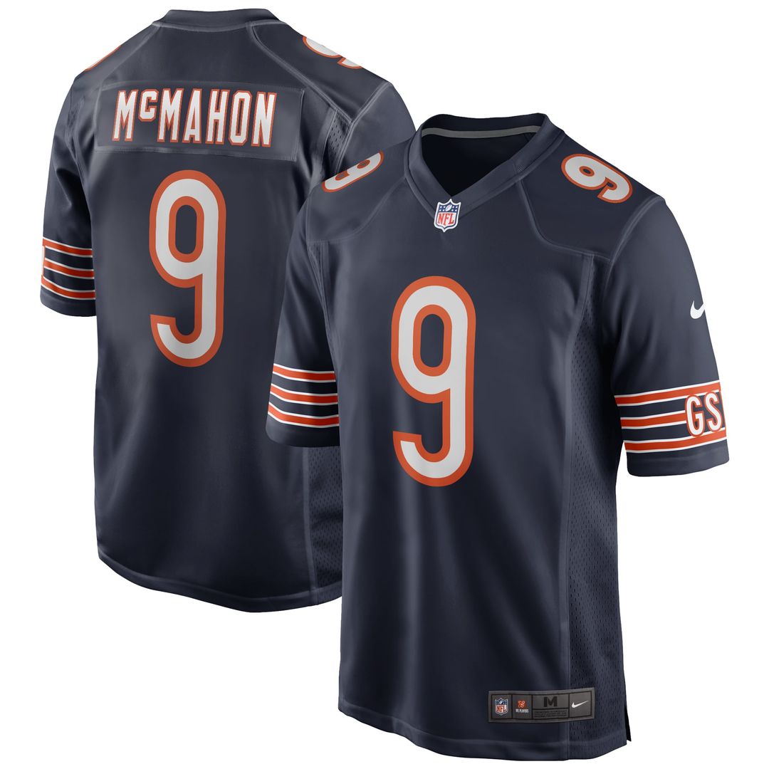 Jim McMahon Chicago Bears Game Jersey - Navy