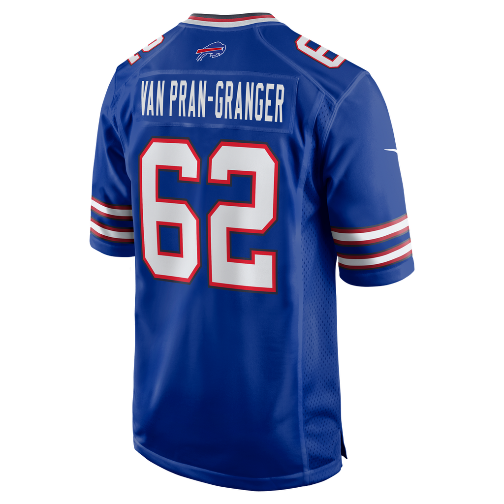 Sedrick Van Pran-Granger Buffalo Bills Game Jersey - Royal Blue
