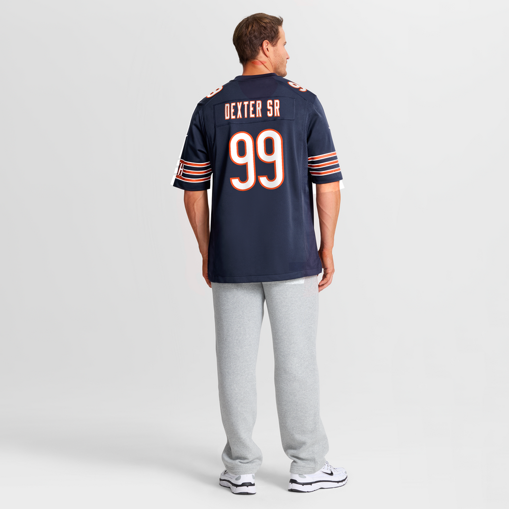 Gervon Dexter Sr. Chicago Bears Game Jersey - Navy