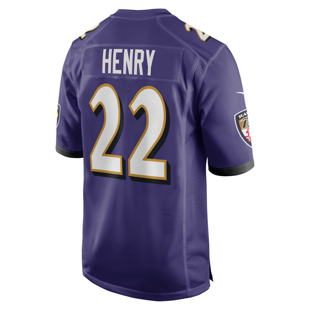 Derrick Henry Baltimore Ravens Game Jersey - Purple