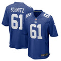 John Michael Schmitz New York Giants Game Jersey - Royal Blue