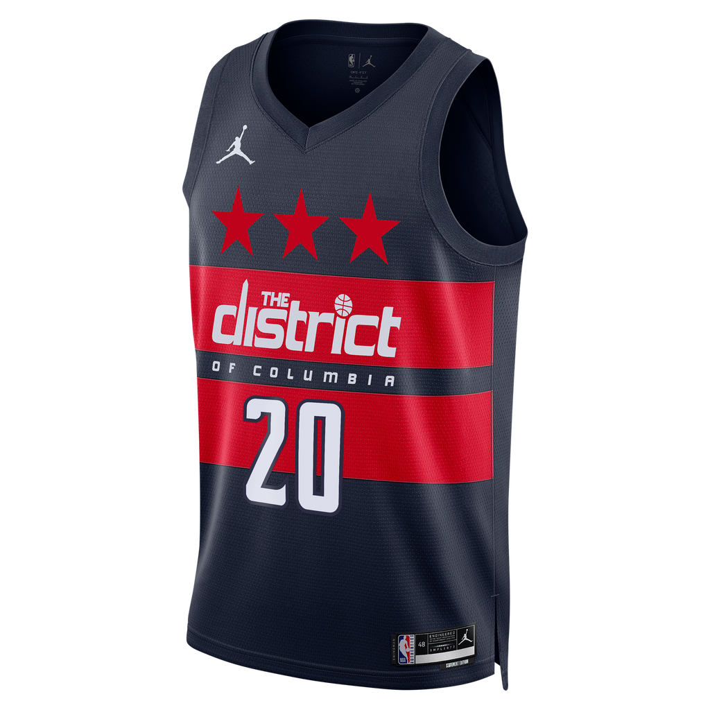 Washington Wizards Jordan Brand Statement Edition Swingman Jersey - Navy - Alex Sarr