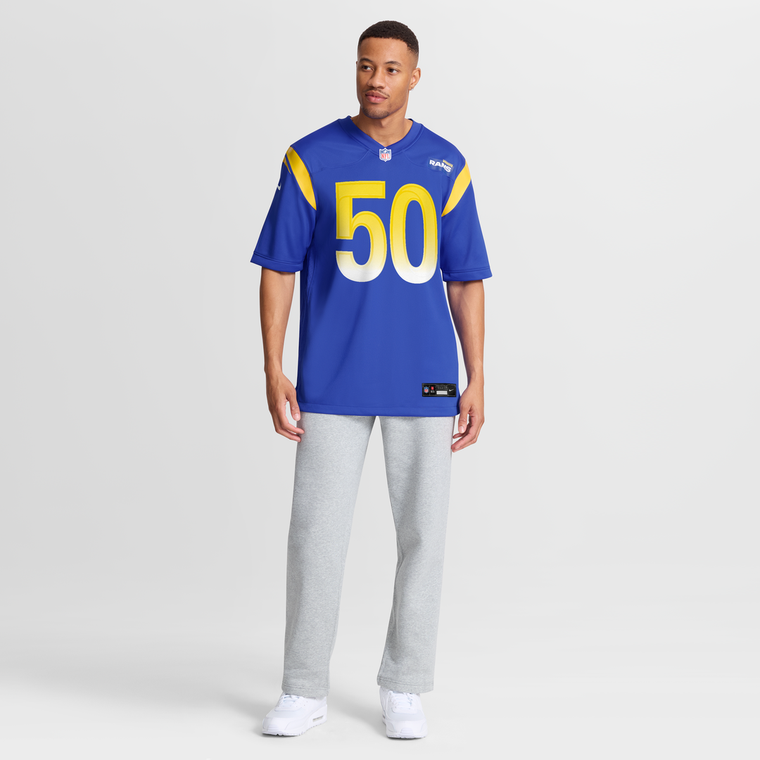 Beaux Limmer Los Angeles Rams Game Jersey - Royal Blue
