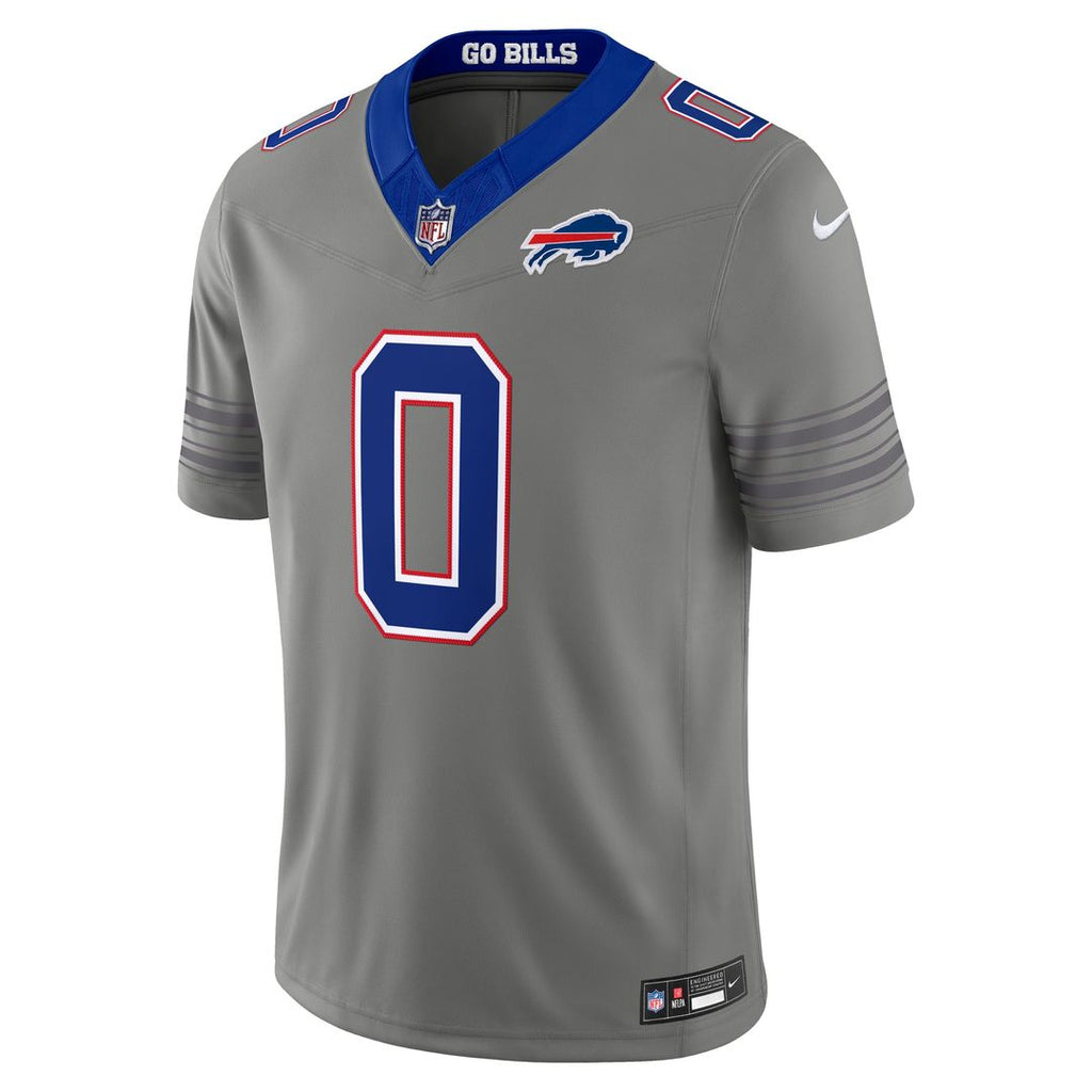Keon Coleman Buffalo Bills Nickel City Vapor F.U.S.E. Stitched Limited Jersey - Gray