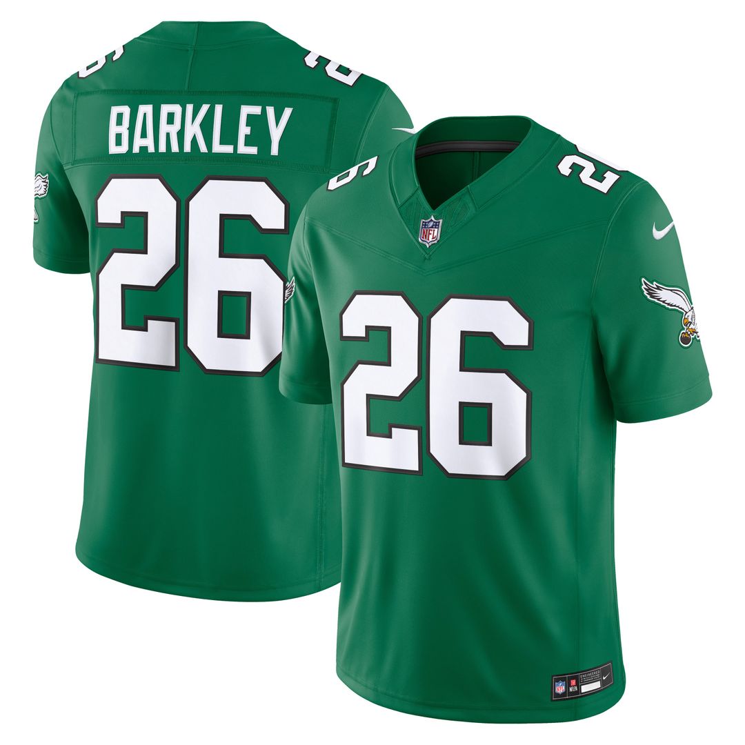 Saquon Barkley Philadelphia Eagles Alternate Vapor F.U.S.E. Stitched Limited Jersey - Black