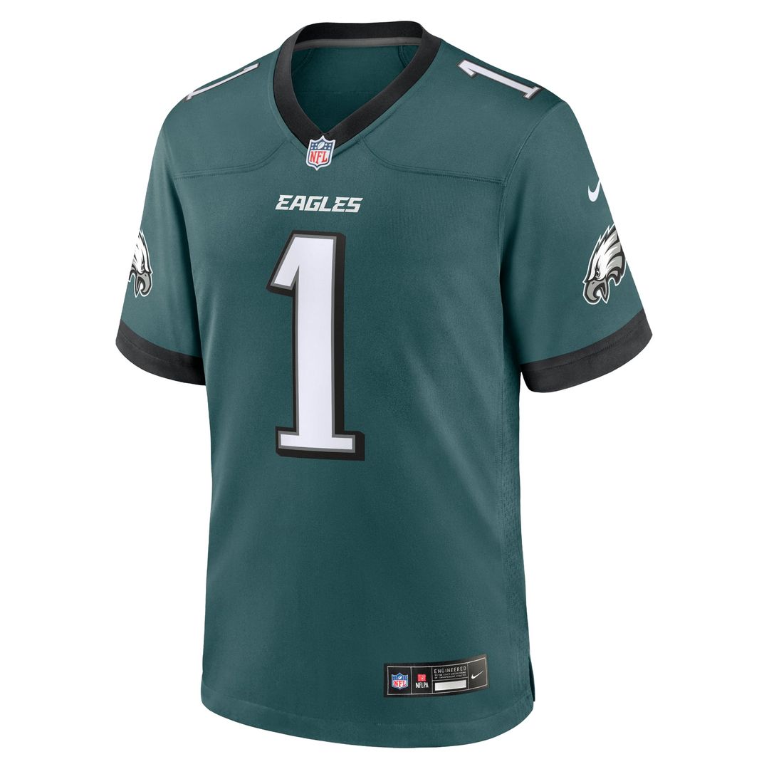Jalen Hurts Philadelphia Eagles Game Jersey - Midnight Green