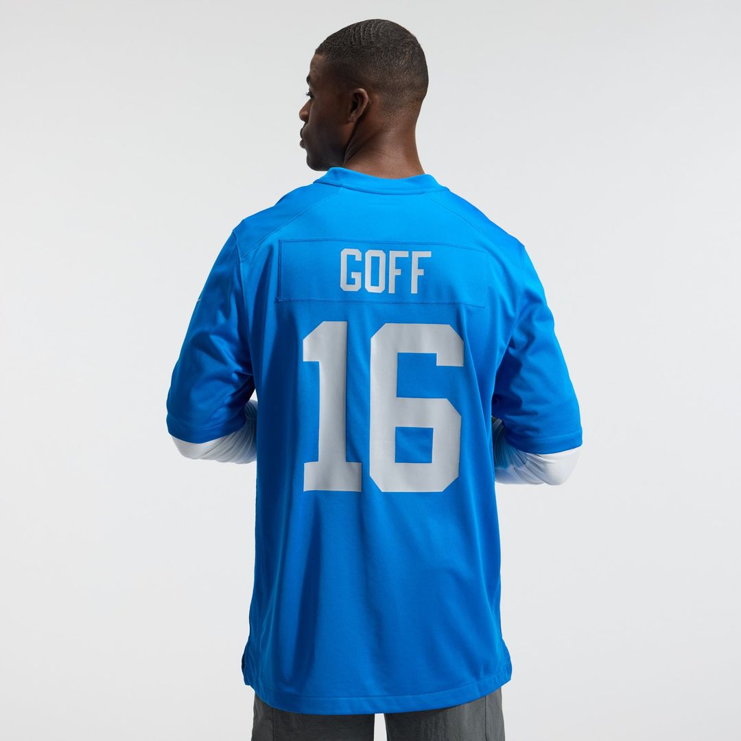 Jared Goff Detroit Lions Alternate Game Jersey - Blue