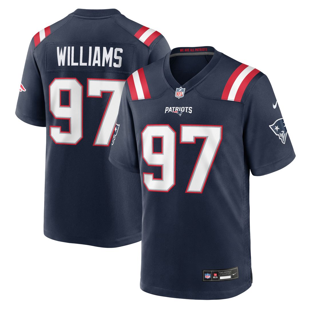 Milton Williams New England Patriots Game Jersey - Navy