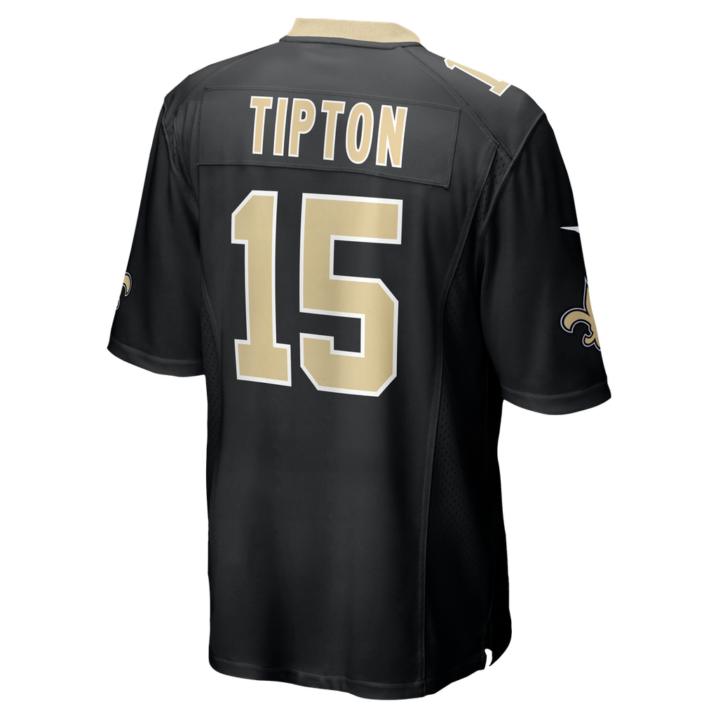 Mason Tipton New Orleans Saints Game Jersey - Black