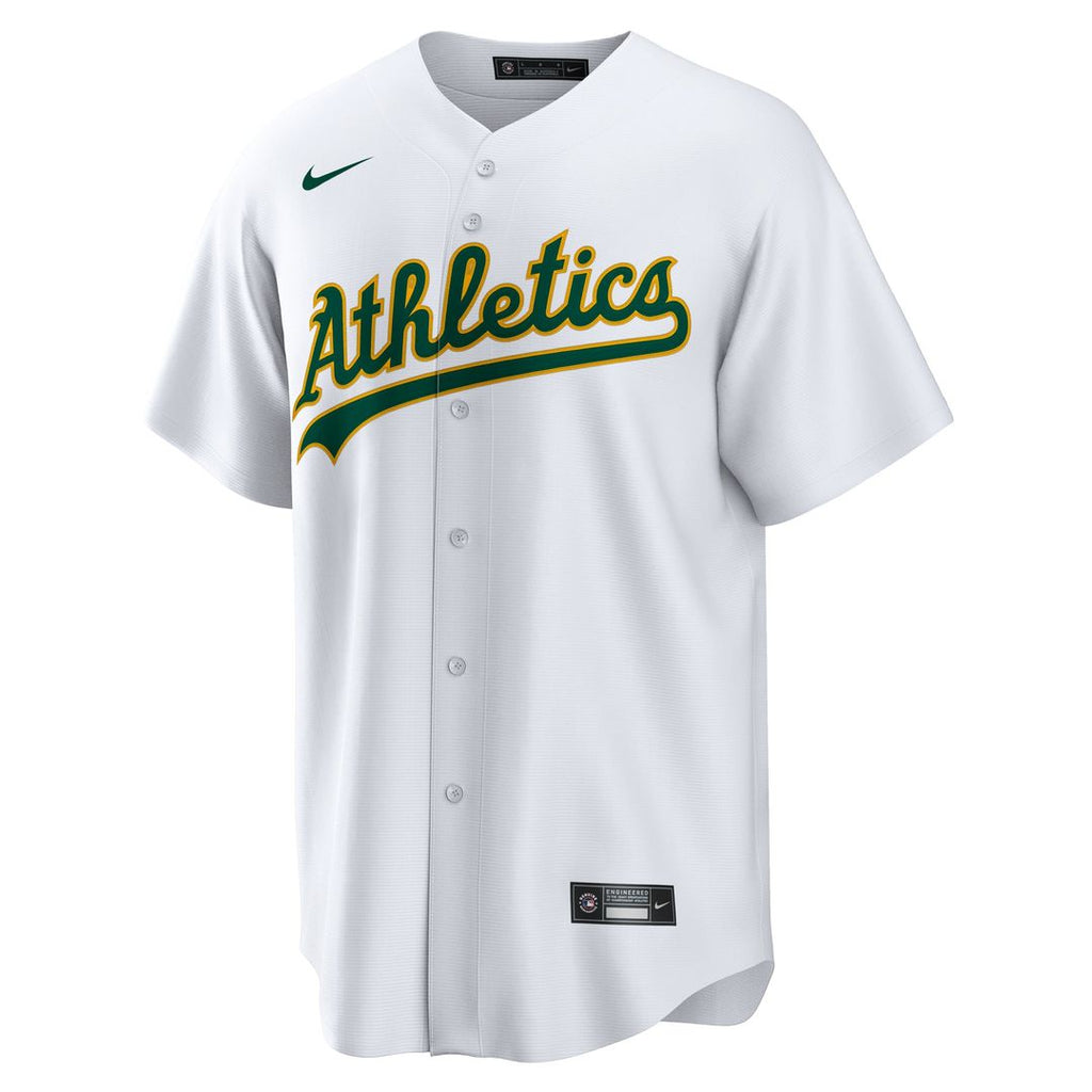 Athletics Luis Severino Nike White Home Replica Jersey