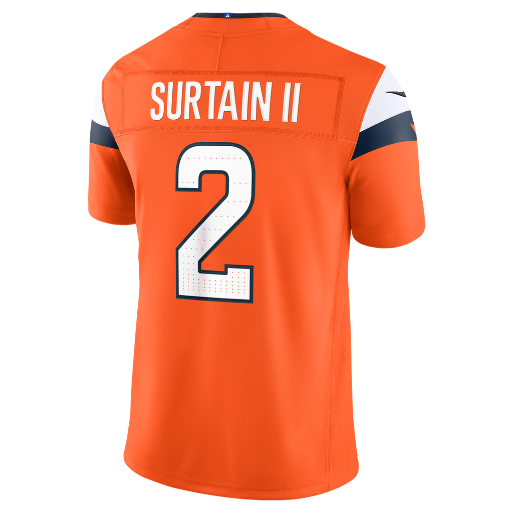 Pat Surtain II Denver Broncos Alternate Vapor F.U.S.E. Stitched Limited Jersey - Navy