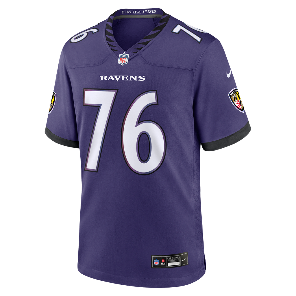 Carson Vinson Baltimore Ravens Game Jersey - Purple