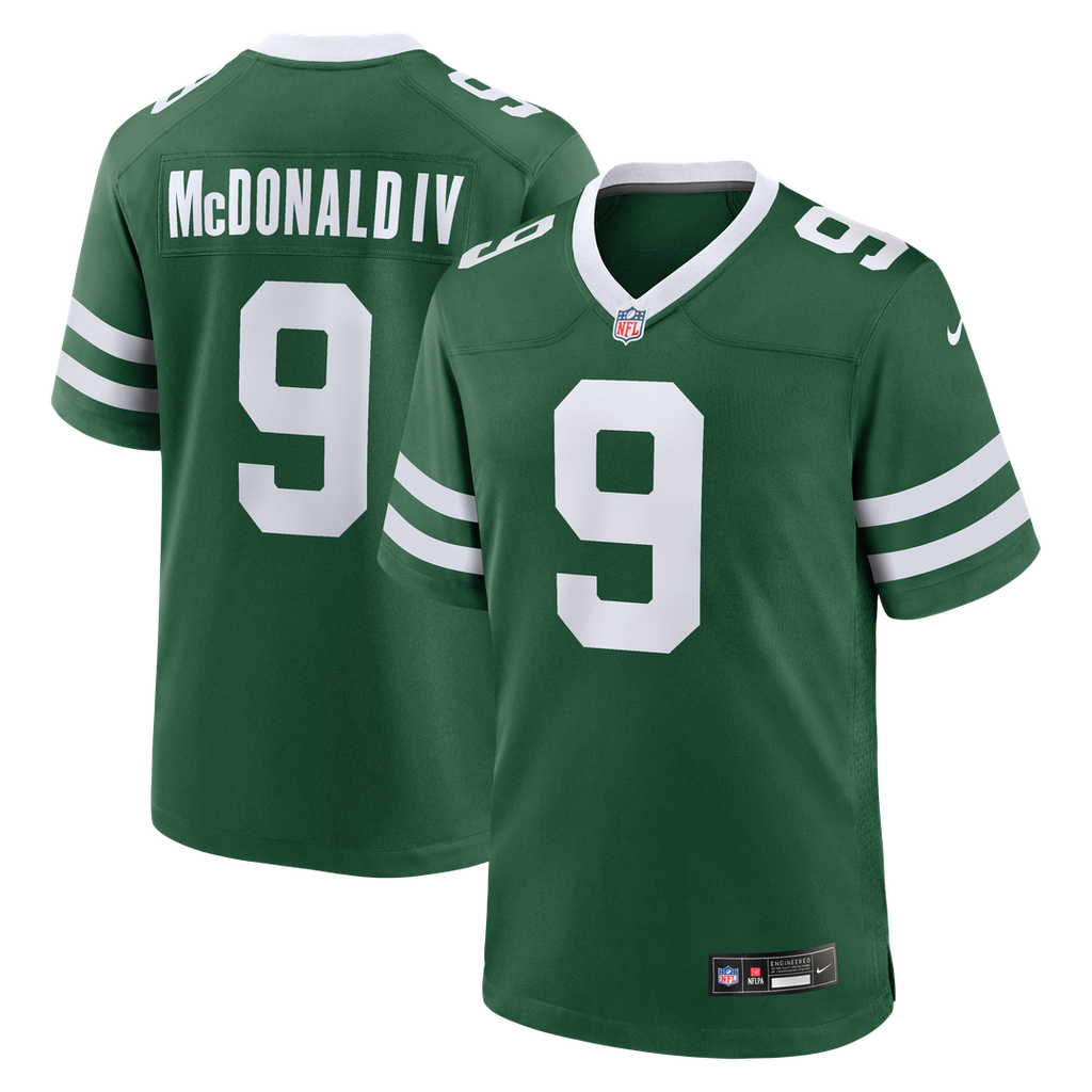 Will McDonald IV New York Jets Game Jersey - Legacy Green