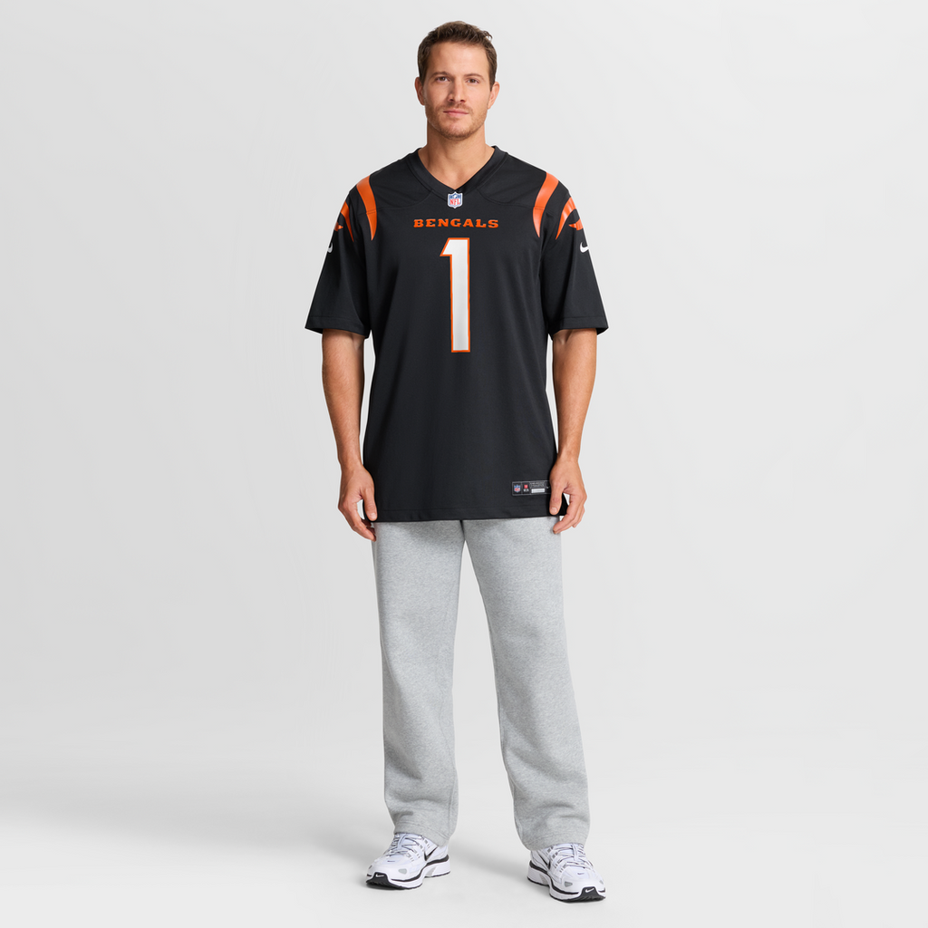 Ja'Marr Chase Cincinnati Bengals Game Jersey - Black