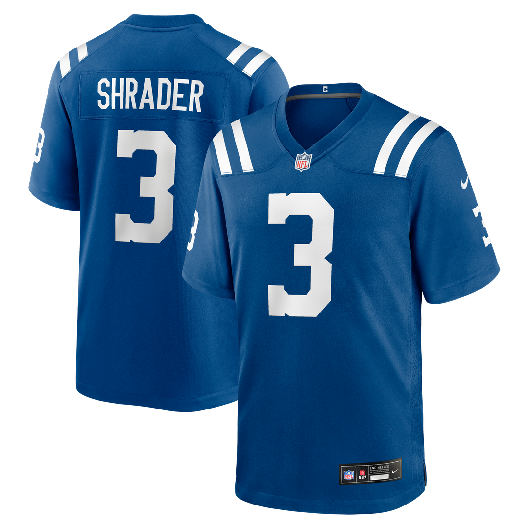 Spencer Shrader Indianapolis Colts Game Jersey - Royal Blue