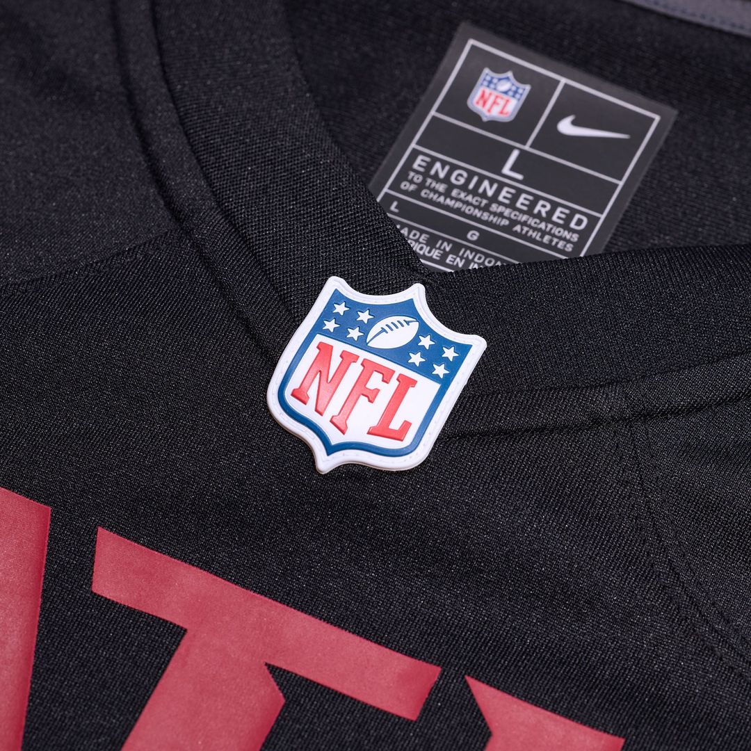 JD Bertrand Atlanta Falcons Game Jersey - Black