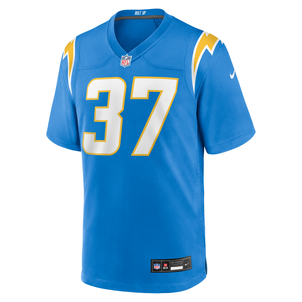 Jordan Oladokun Los Angeles Chargers Game Jersey - Powder Blue