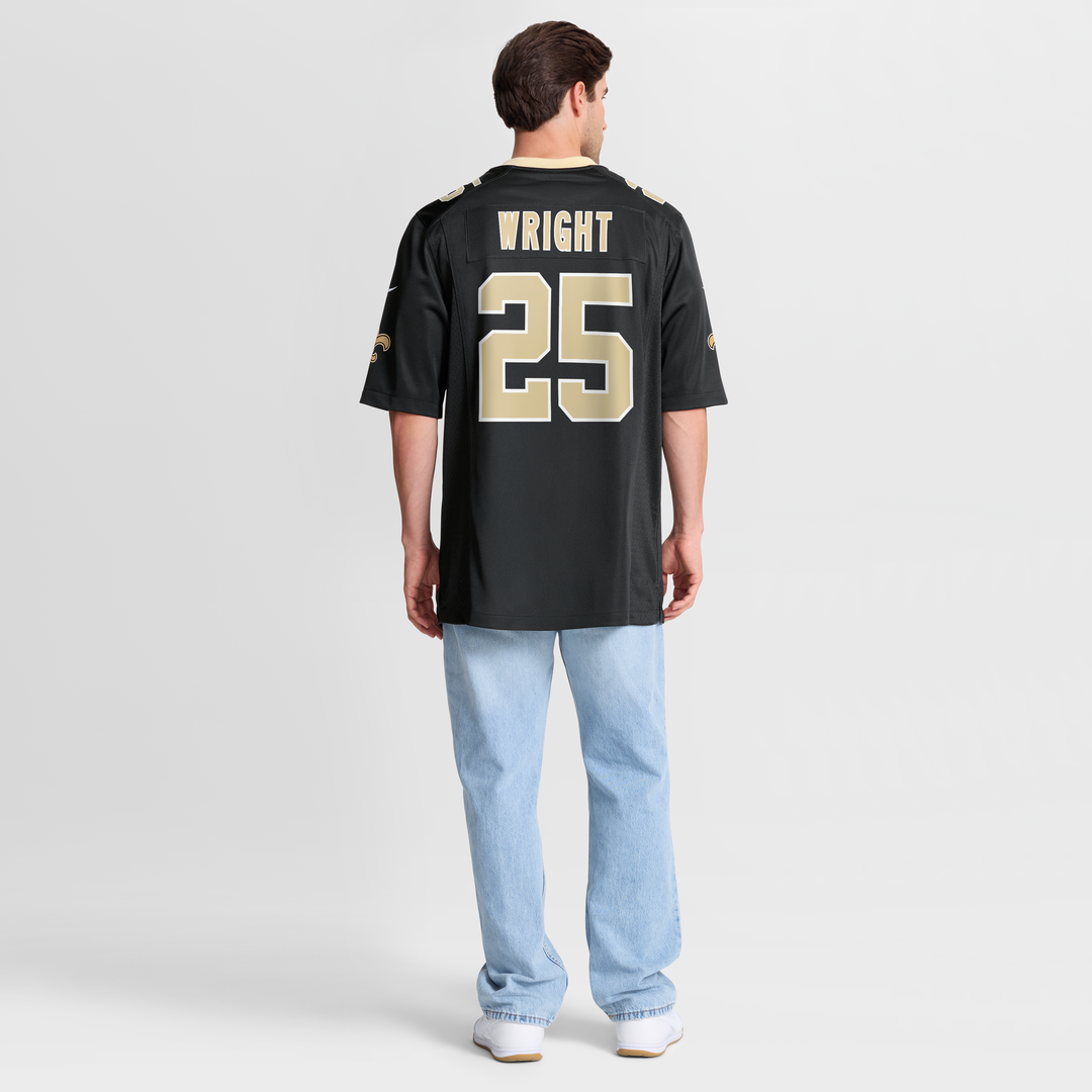 Rejzohn Wright New Orleans Saints Game Jersey - Black