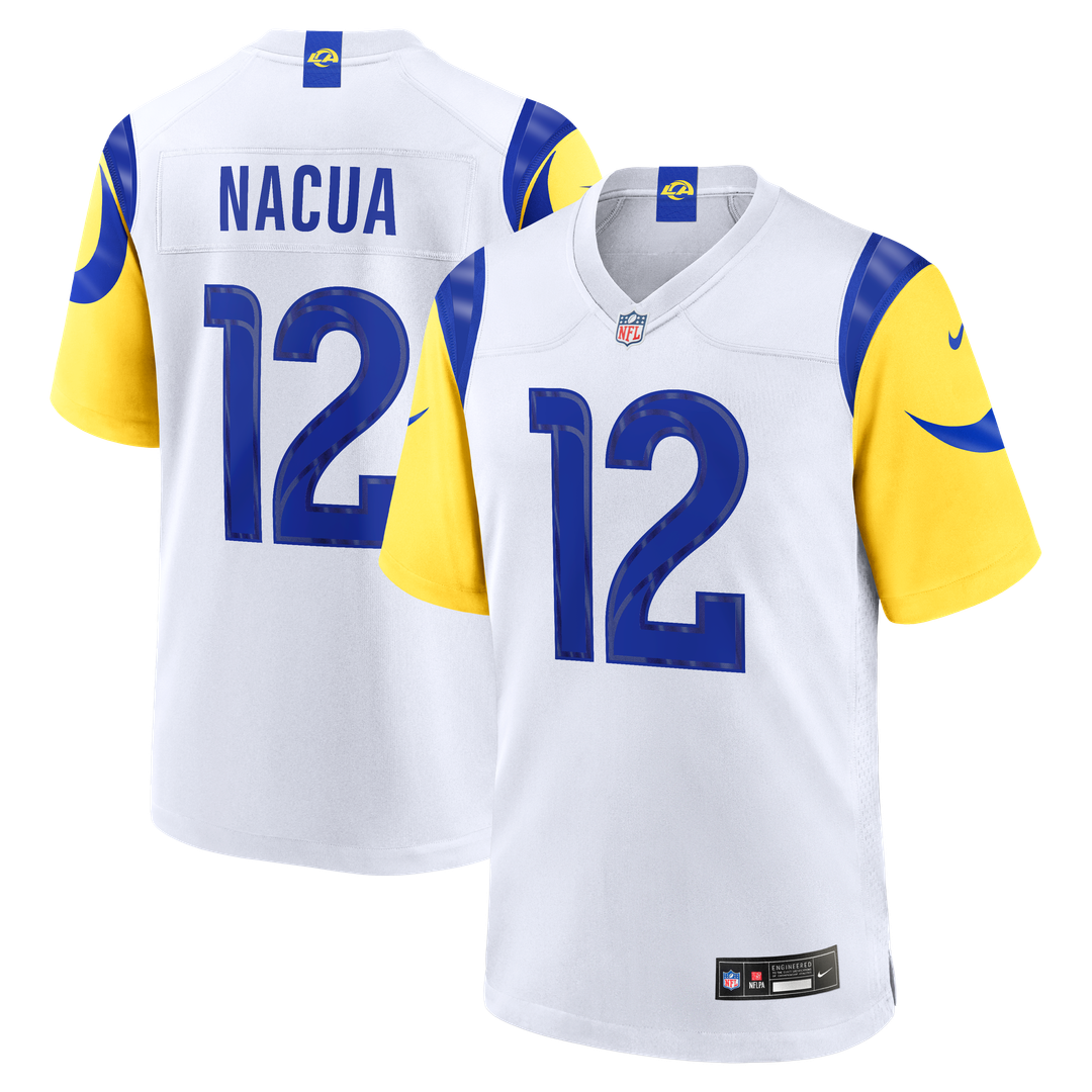 Puka Nacua Los Angeles Rams White Game Jersey - White