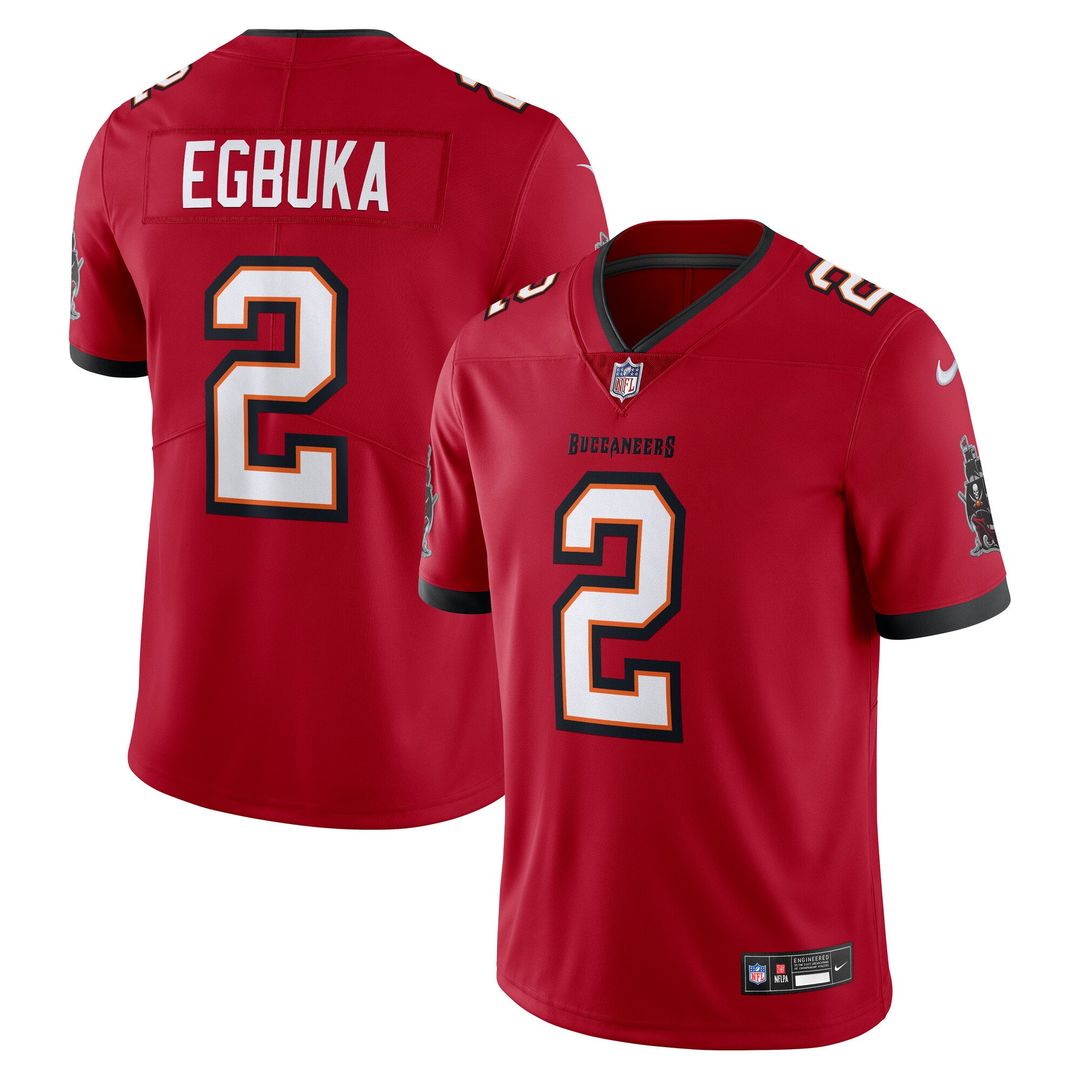Emeka Egbuka Tampa Bay Buccaneers Vapor Untouchable Stitched Limited Jersey - Red