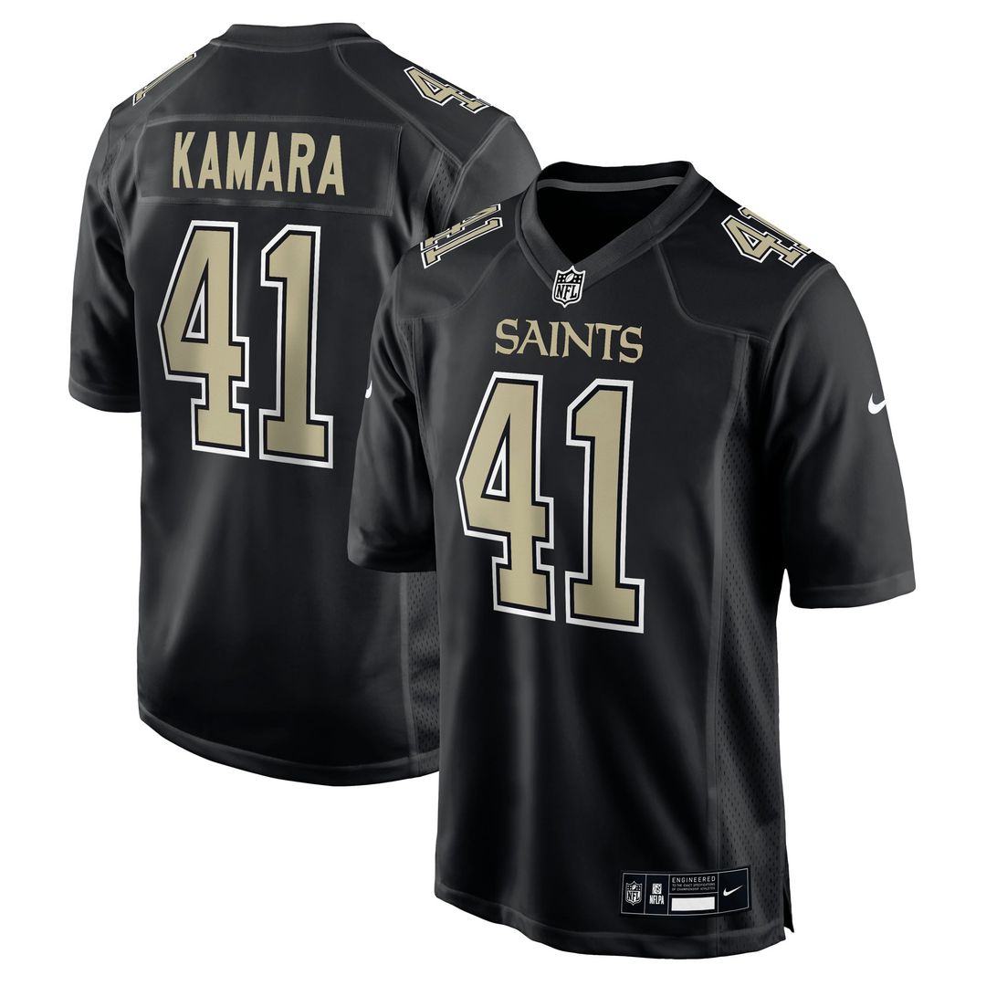 Alvin Kamara New Orleans Saints Fashion Game Jersey - Carbon Black