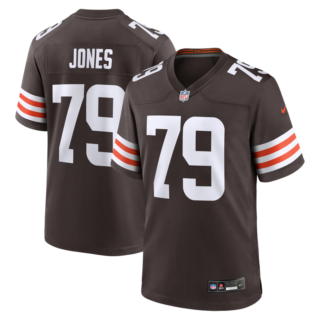 Dawand Jones Cleveland Browns Game Jersey - Brown