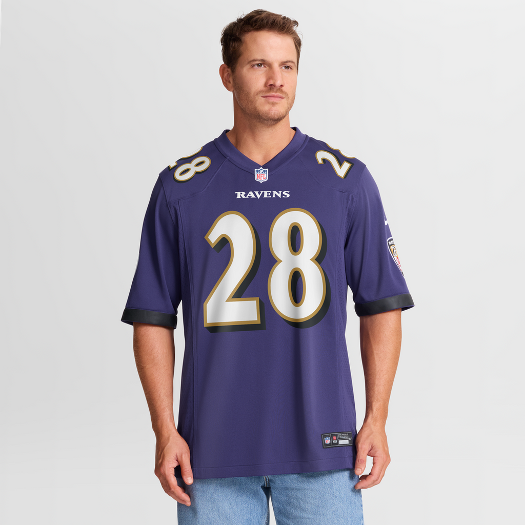 Taven Bryan Baltimore Ravens Game Jersey - Purple