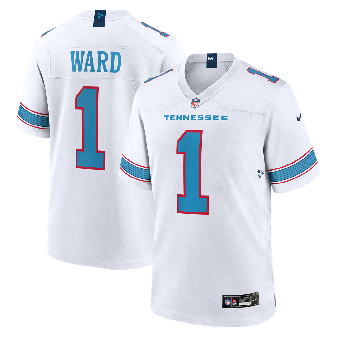 Cameron Ward Tennessee Titans Game Jersey - Light Blue
