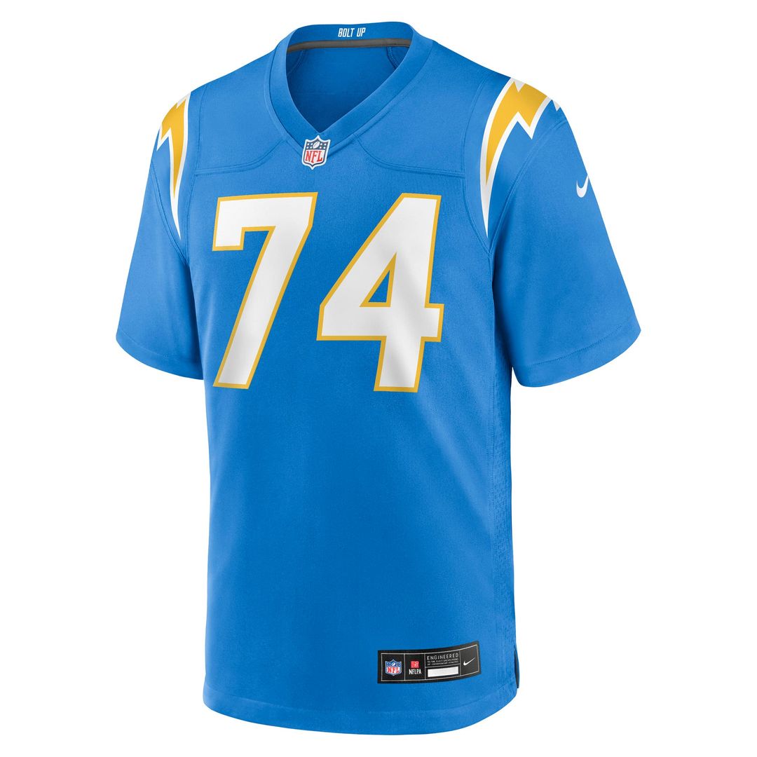 Kayode Awosika Los Angeles Chargers Game Jersey - Powder Blue