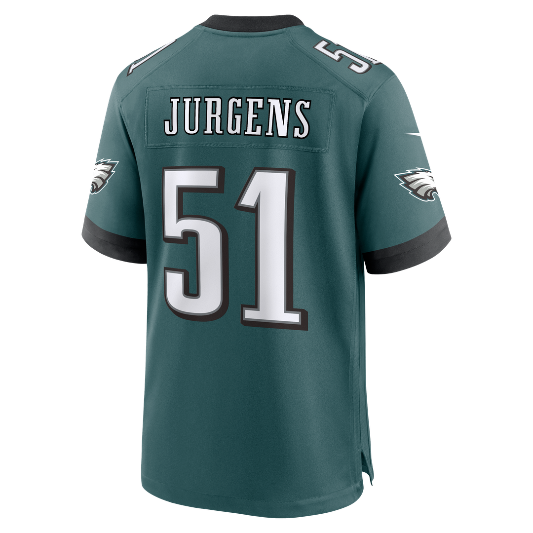 Cam Jurgens Philadelphia Eagles Game Jersey - Midnight Green