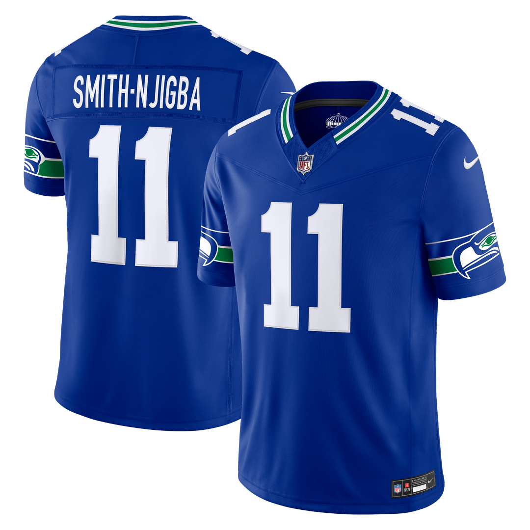 Jaxon Smith-Njigba Seattle Seahawks Vapor F.U.S.E. Stitched Limited Jersey - College Navy