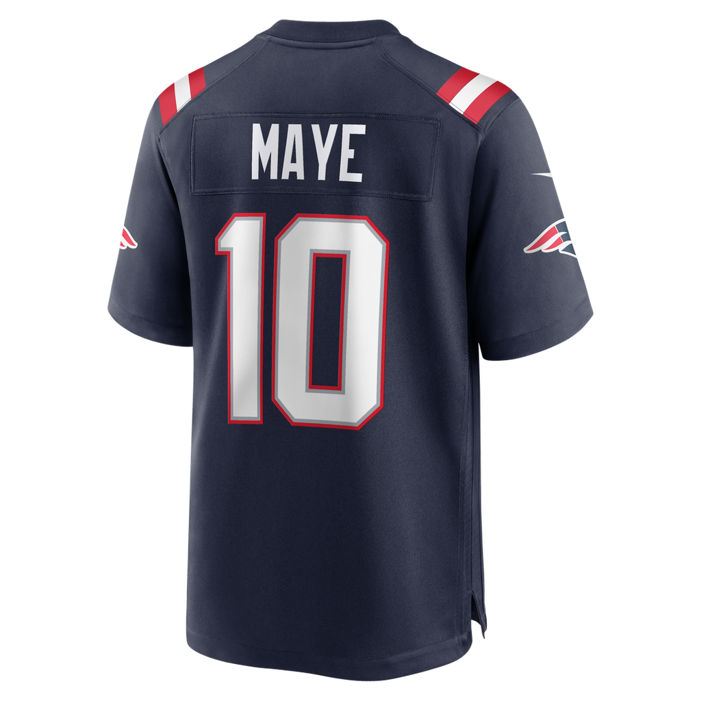 Drake Maye New England Patriots Game Jersey - White