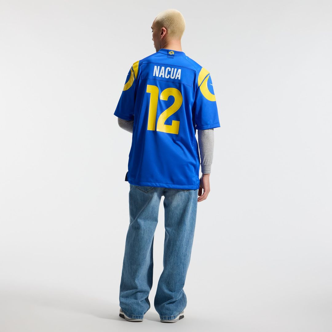 Puka Nacua Los Angeles Rams Game Jersey - Royal Blue