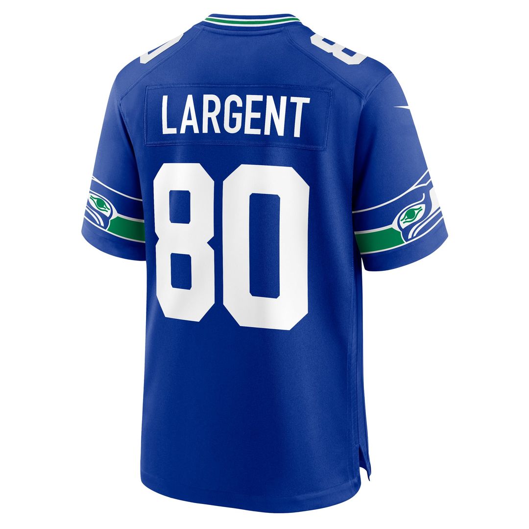 Steve Largent Seattle Seahawks Throwback Game Jersey - Royal Blue
