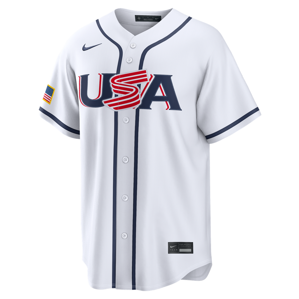 USA Baseball Roman Anthony Nike White 2026 World Baseball Classic Home Stadium Jersey
