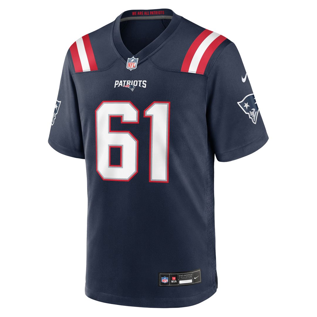 Darrian Dalcourt New England Patriots Game Jersey - Navy